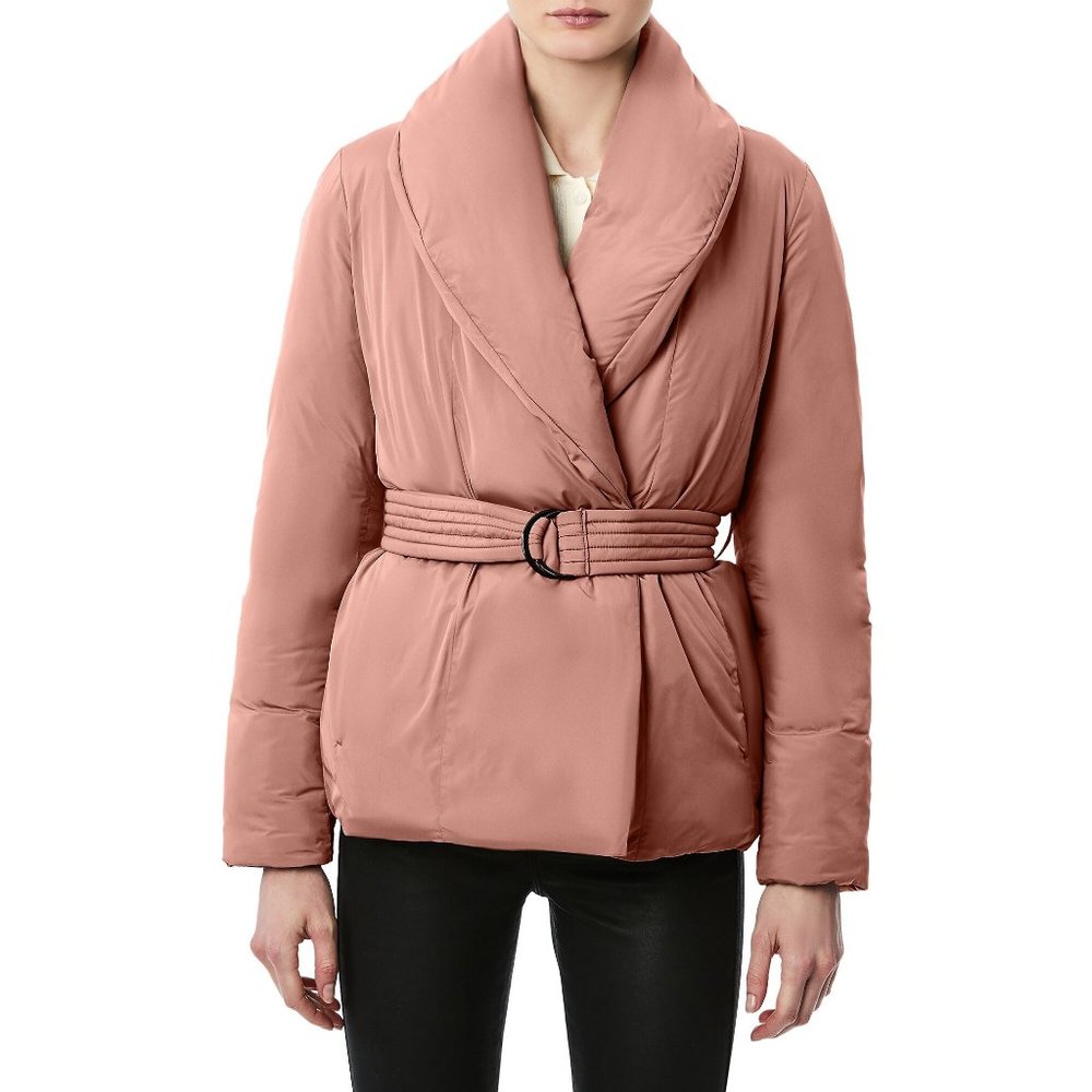 (NWT) Bernardo - softy glam ecoplume jacket (medium)